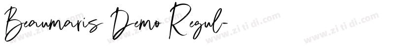 Beaumaris Demo Regul字体转换 Beaumaris Demo Regul字体转换